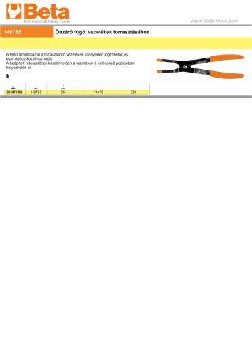 Beta 1497SS Önzáró fogó  vezetékek forrasztásához