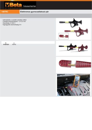 Beta 1497RC Elektromos gyorscsatlakozó pár