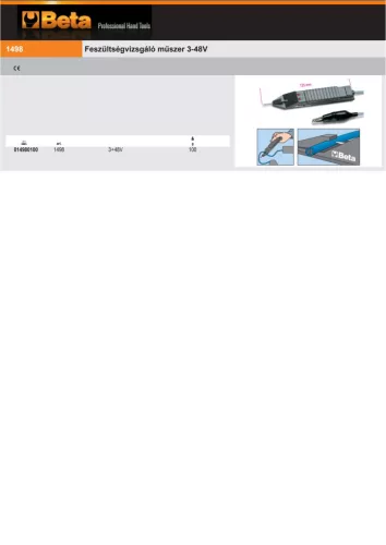 Beta 1498 Feszültségvizsgáló műszer 3-48V