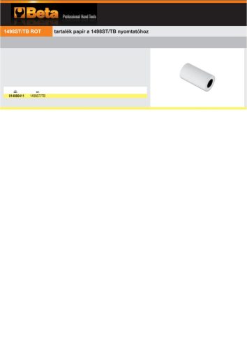 Beta 1498ST/TB ROT tartalék papír a Beta 1498ST/TB nyomtatóhoz