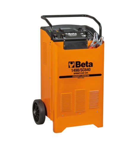 Beta 1498/SC640 Kerekes akkumulátortöltő / gyorsindító, 12/24V