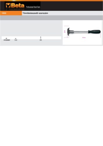 Beta 1532 Tömítésleszedő szerszám