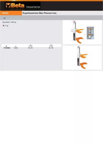 Beta 1555/Q Rugóösszehúzó Mac-Pherson-hoz.