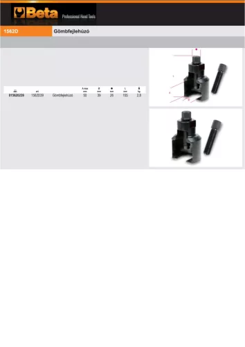 Beta 1562D39 Gömbfejlehúzó