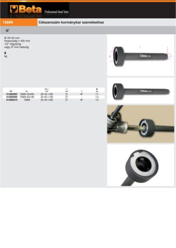 Beta 1566N 45X400 Célszerszám kormánykar szereléséhez 35-45x400mm