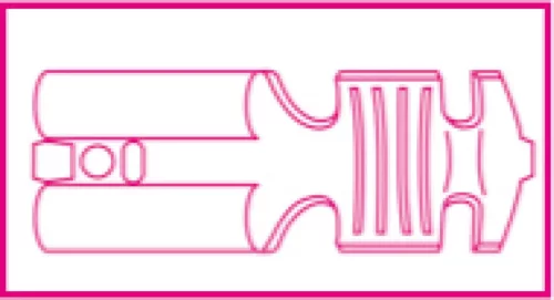 Beta 1603 Saruzófogó nem szigetelt kábelsarukhoz, könnyített kivitel, műanyag szárral