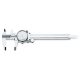 Beta 1652 Órás tolómérő nemesített acélból kemény műanyag dobozban, pontosság 0.02 mm 150mm