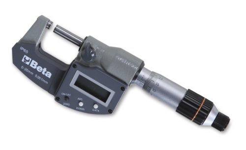 Beta 1658DGTB Digitális külső mikrométer, IP65, pontosság: 0,001 mm 0÷25mm