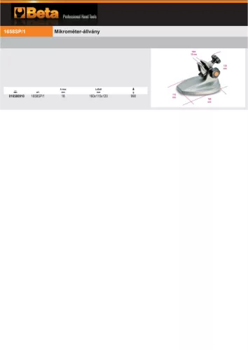 Beta 1658SP/1 Mikrométer-állvány
