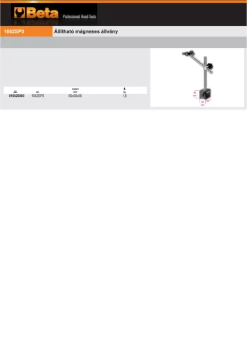 Beta 1662SP0 Állítható mágneses állvány