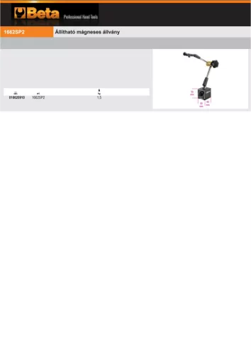 Beta 1662SP2 Állítható mágneses állvány