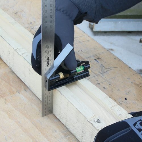 Beta 1674C 300 Asztalos derékszög acélból, vízmértékkel 300mm