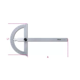 Beta 1676 Szögmérő, rozsdamentes acélból 120mm