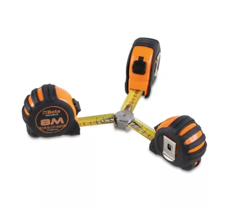 Beta 1691MG Mágneses mérőszalag ütésálló ABS ház, acélszalag, II. pontossági osztály 5m