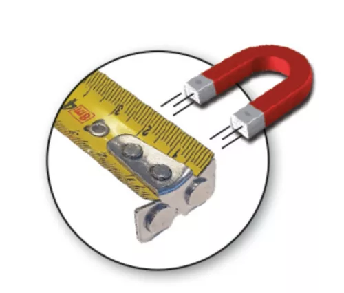 Beta 1691MG Mágneses mérőszalag ütésálló ABS ház, acélszalag, II. pontossági osztály 5m