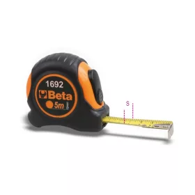   Beta 1692 Mérőszalag, ütésálló bimateriál ABS-ház, acélszalag, pontossági osztály: II  2m