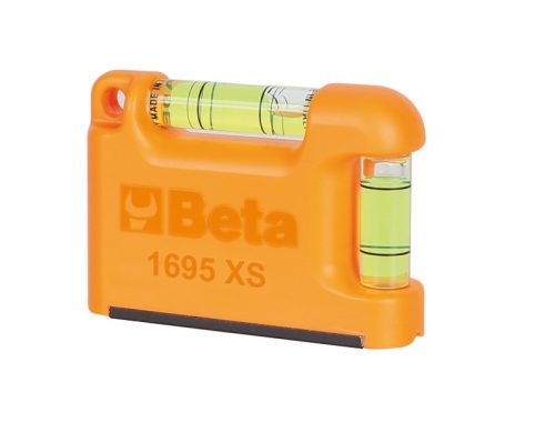 Beta 1695XS Zseb vízmérték V-formájú mérőfelülettel, mágneses, profilírozott alumínium 2 törésbiztos libella Pontosság: 1 mm/m 70mm