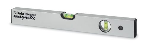 Beta 1696B Mágneses vízmérték eloxált alumíniumból, 2 törésbiztos libella, pontosság: 1 mm/m 200mm