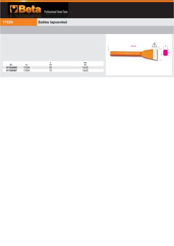 Beta 1702N Széles laposvéső 70mm