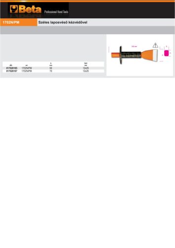 Beta 1702N/PM Széles laposvéső kézvédővel 70mm