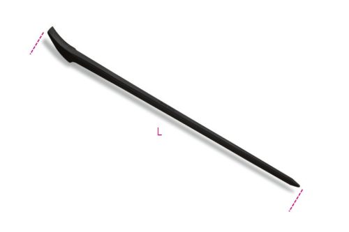 Beta 1704C Feszítővas lapos és hegyes véggel kovácsolt acélból, lakkozott 1600mm