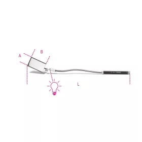   Beta 1715FL/B Világító flexibilis téglalap alakú vizsgálótükör