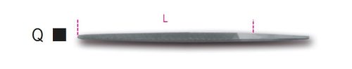Beta 1718D8/Q Szögletes nagyoló reszelő markolat nélkül 200mm