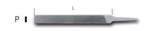 Beta 1718D6/P Lapos nagyoló reszelő markolat nélkül 150mm