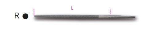 Beta 1718D6/R Kerek nagyoló reszelő markolat nélkül 150mm