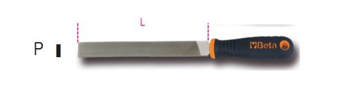 Beta 1719BMA10/P Lapos egyengető reszelő markolattal 250mm