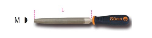 Beta 1719BMA12/M Félkerek egyengető reszelő markolattal 300mm