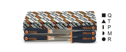 Beta 1719BMX6/S5 5 darabos simító reszelő készlet markolattal 150mm