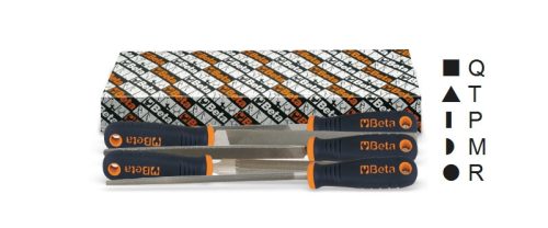 Beta 1719BMX10/S5 5 darabos simító reszelő készlet markolattal 250mm