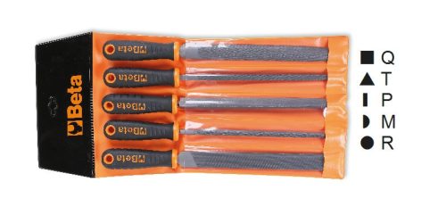 Beta 1719BMA10/B5 5 darab egyengető reszelő, tartóban 250mm