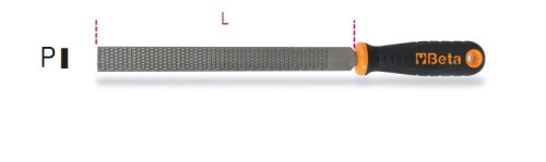 Beta 1719BM/RP Lapos fa ráspoly markolattal 200mm