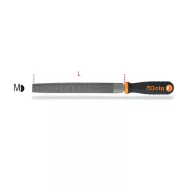 Beta 1719BM/RG Félkerek fa ráspoly markolattal 200mm