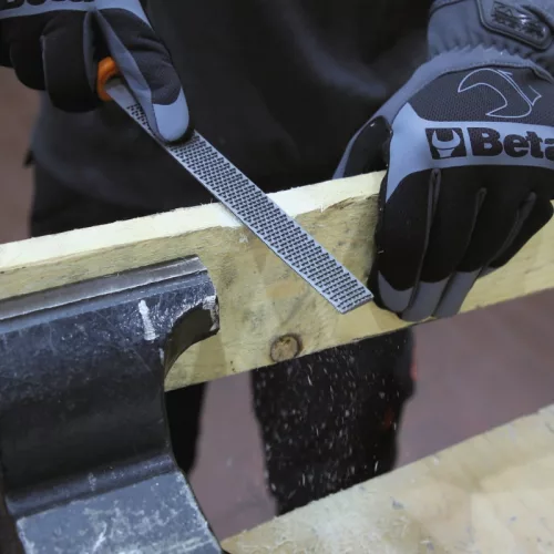 Beta 1719BM/RG Félkerek fa ráspoly markolattal 200mm
