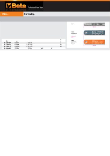 Beta 1728LA Fűrészlap 300mm