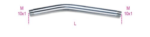 Beta 1750RC Merev hajlított zsírzócső 150mm
