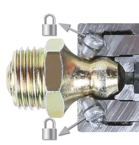 Beta 1750TA Nagynyomású 6 tűs önzáró zsírzófej