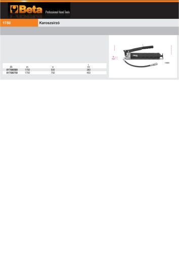 Beta 1750 Karoszsírzó 750ml