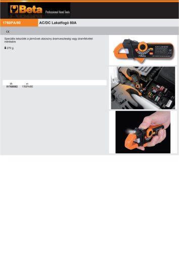 Beta 1760PA/80 AC/DC Lakatfogó 80A