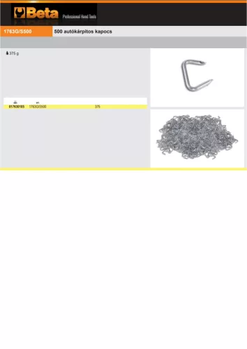Beta 1763G/S500 500 autókárpitos kapocs