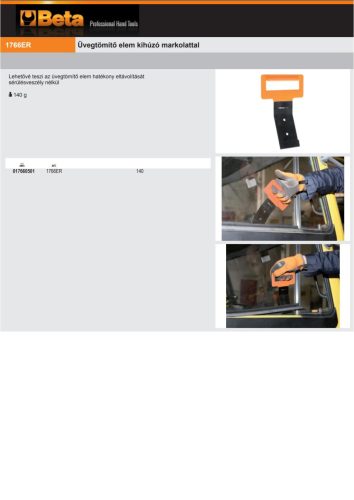 Beta 1766ER Üvegtömítő elem kihúzó markolattal