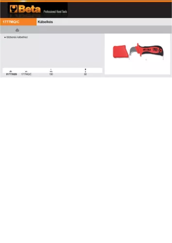 Beta 1777MQ/C Kábelkés