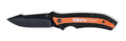 Beta 1778M7 Behajtható pengéjű kés, rozsdamentes acél mini penge, üvegszál betétes markolat • tokban