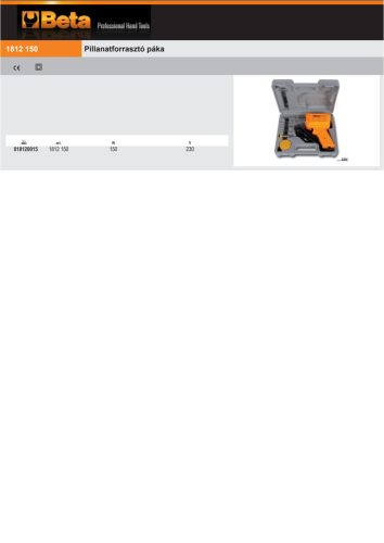 Beta 1812 150 Pillanatforrasztó páka 150W