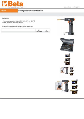 Beta 1827F Butángázos forrasztó készülék