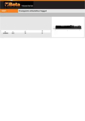 Beta 1830T Ónszippantó antisztatikus heggyel