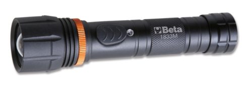 Beta 1833M LED zseblámpa intenzív fényerővel, robusztus eloxált alumíniumból, 700 lumenig